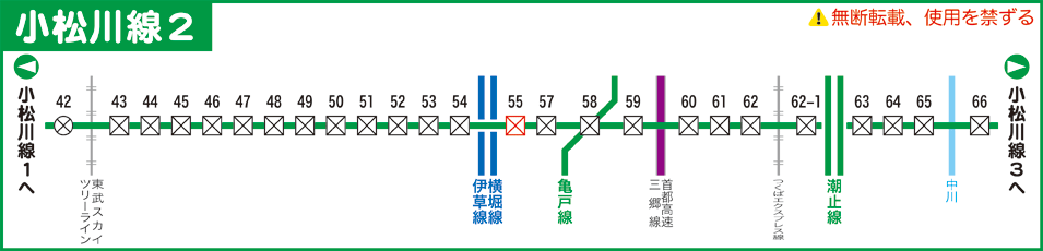 小松川線路線図２