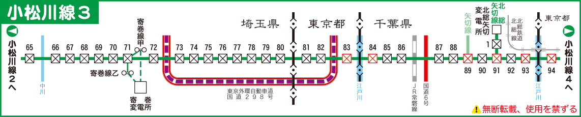 小松川線路線図３
