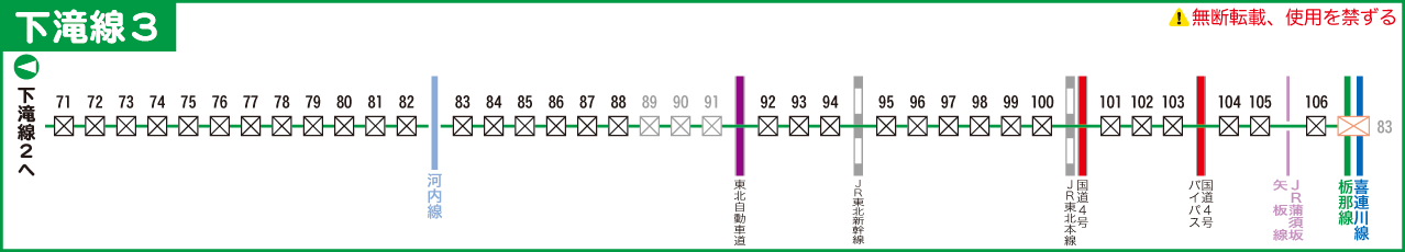 下滝線路線図その３