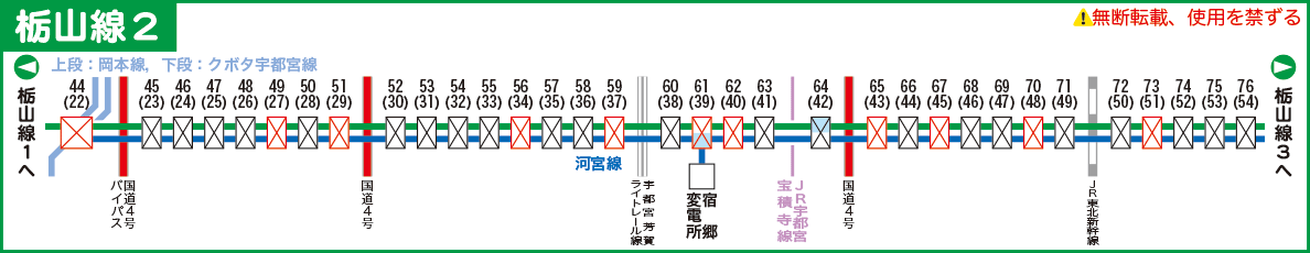 栃山線路線図２