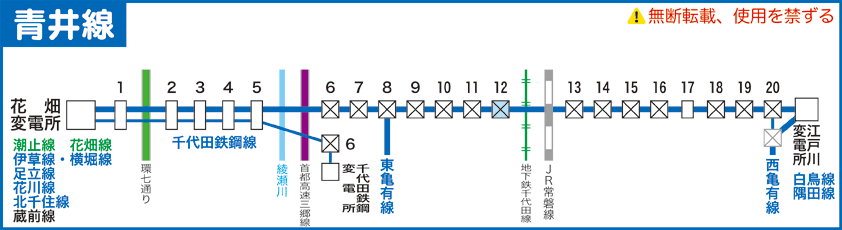 青井線路線図