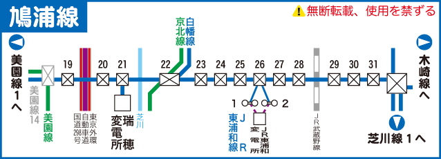 鳩浦線路線図