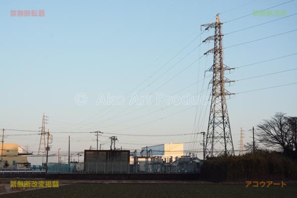 鞍掛変電所西から