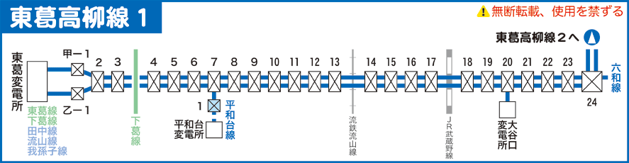 東葛高柳線路線図１