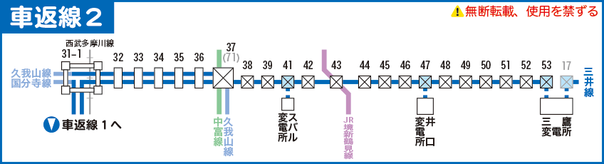 車返線路線図その２