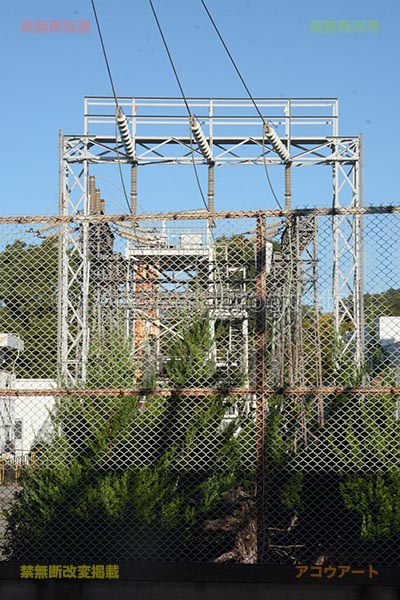 末広町変電所内鉄塔